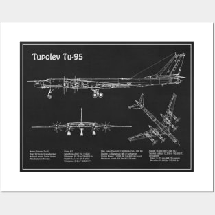 Tupolev Tu-95 Bear Bomber - PD Posters and Art